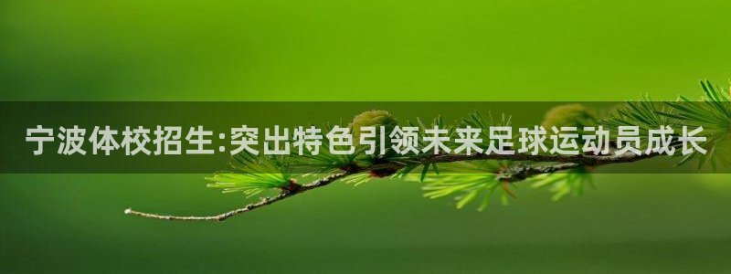 米兰体育官方正版app娱乐：宁波体校招生:突出特色引领未来足